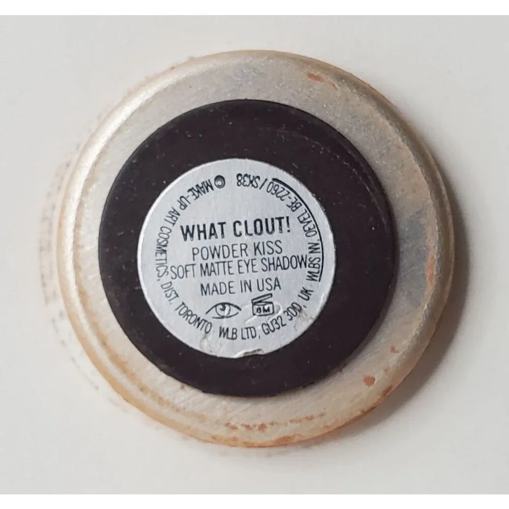 MAC WHAT CLOUT!  Eye Shadow~ Cognac Powder Kiss Matte `Pro Palette Pan Refill